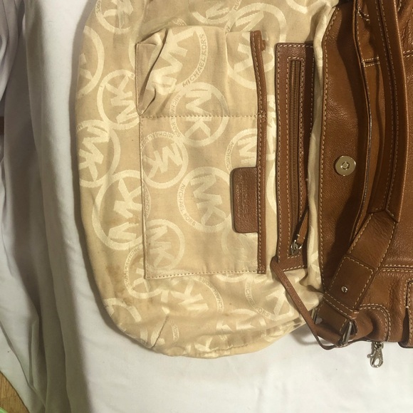 Michael Kors Cognac Soft Leather Slouch Large Shoulder Bag - Picture 7 of 11